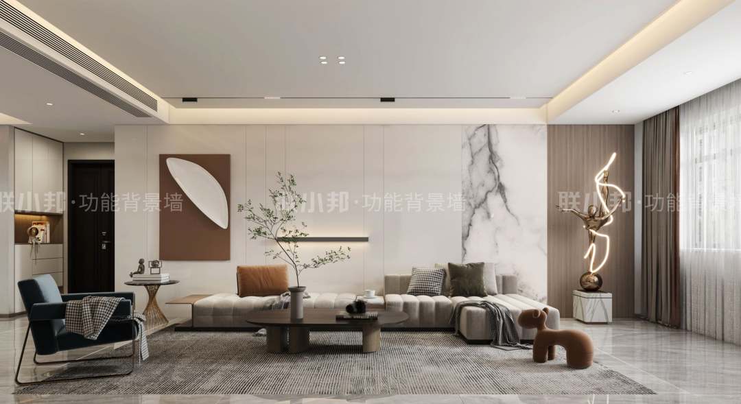 聯(lián)小邦水晶巖板背景墻